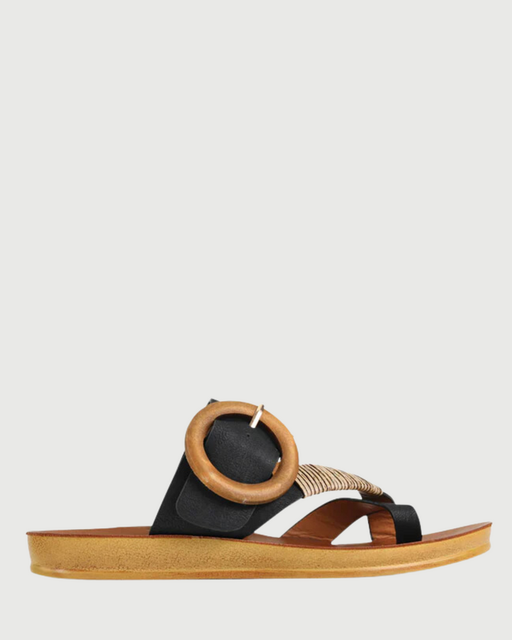 Los Cabos Dama Black Sandal