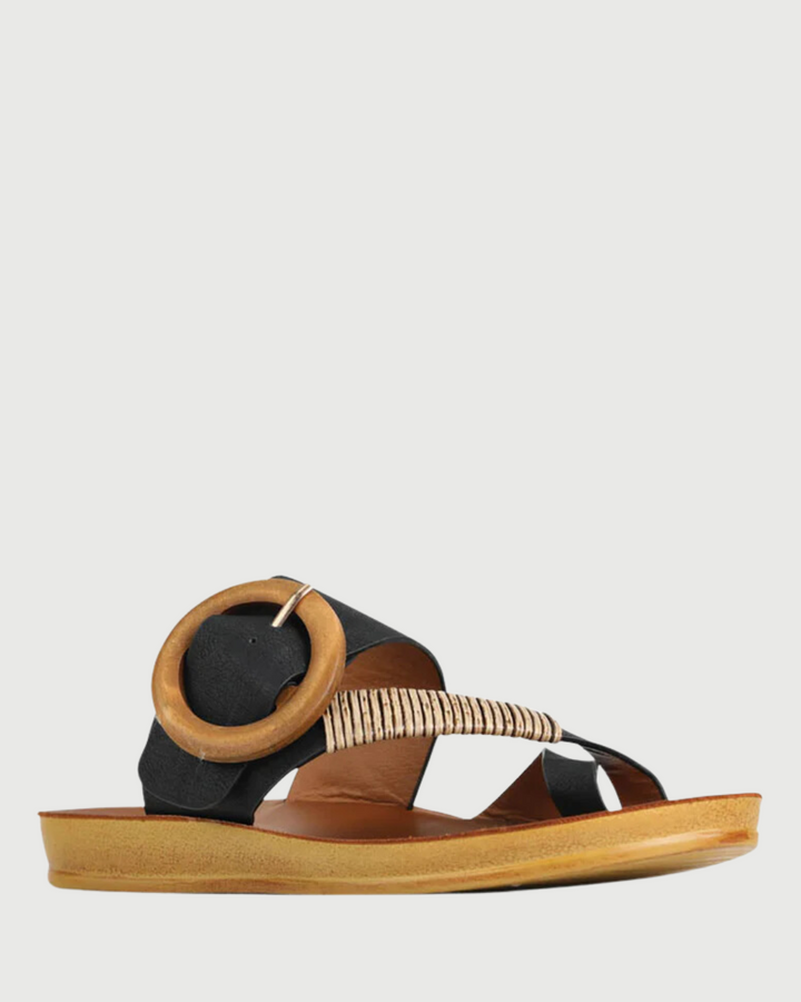 Los Cabos Dama Black Sandal