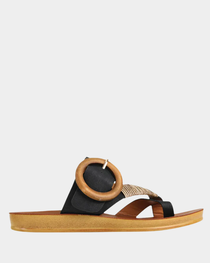 Los Cabos Dama Black Sandal