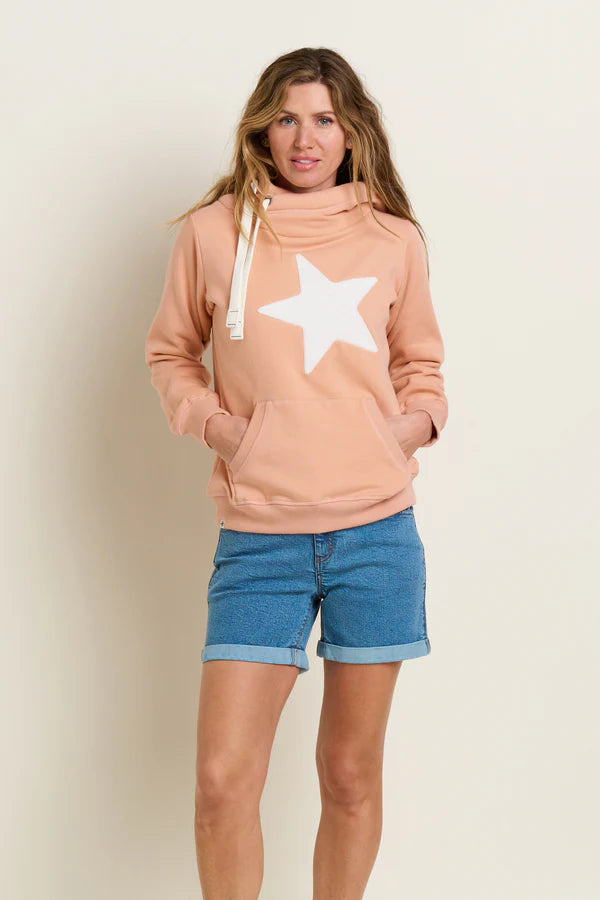 Brakeburn Pink Star Elise Hoodie