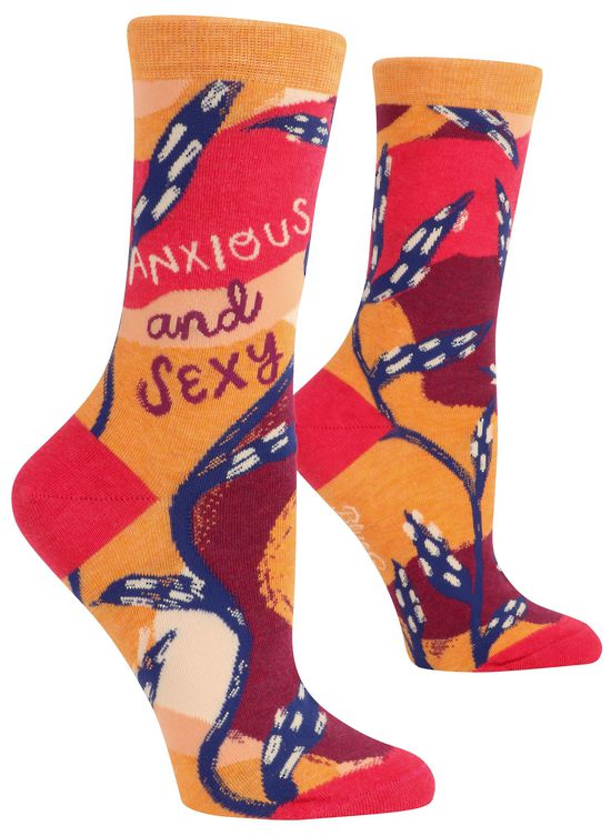 Blue Q Anxious and Sexy Socks