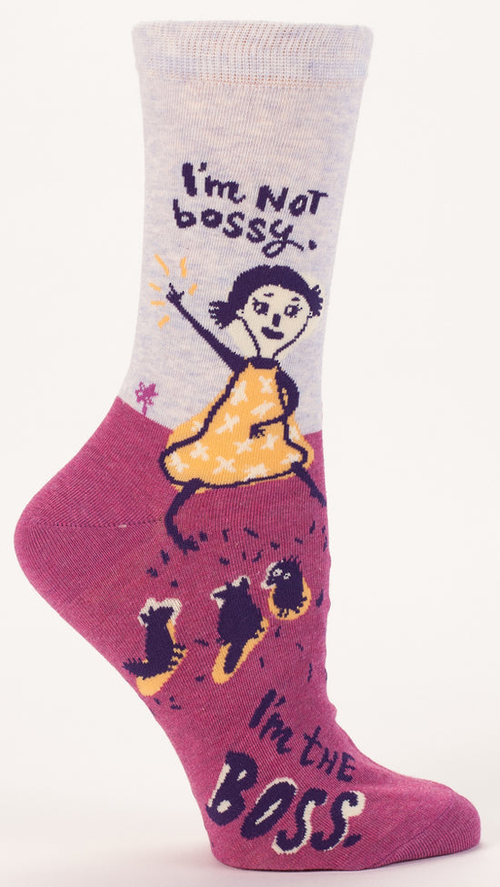 Blue Q Im Not Bossy Socks