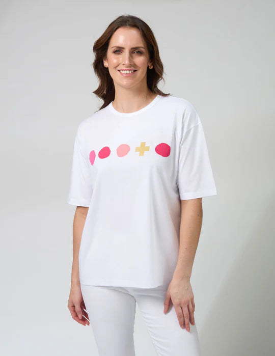 Stella & Gemma Porter White Tee Isola Bella