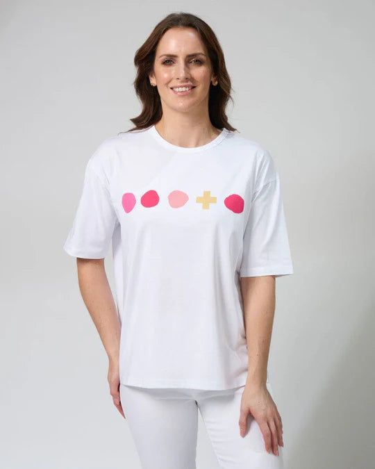 Stella & Gemma Porter White Tee Isola Bella