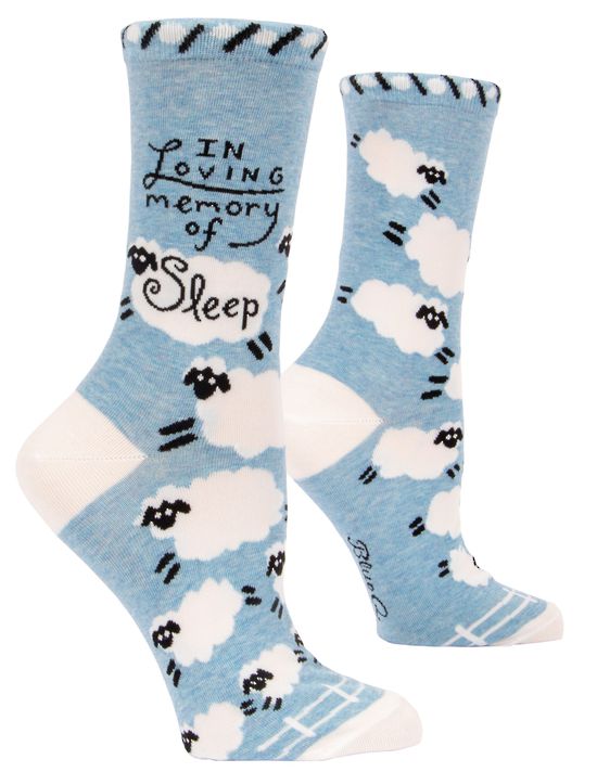 Blue Q Socks In Loving Memory of Sleep
