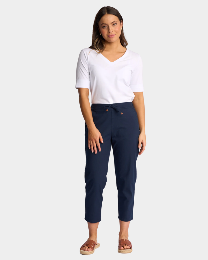 Vassalli Denver 7/8 skinny leg elastic waist pant