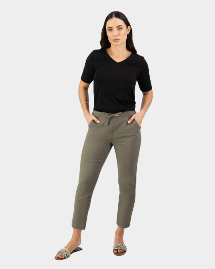 Vassalli Denver 7/8 skinny leg elastic waist pant