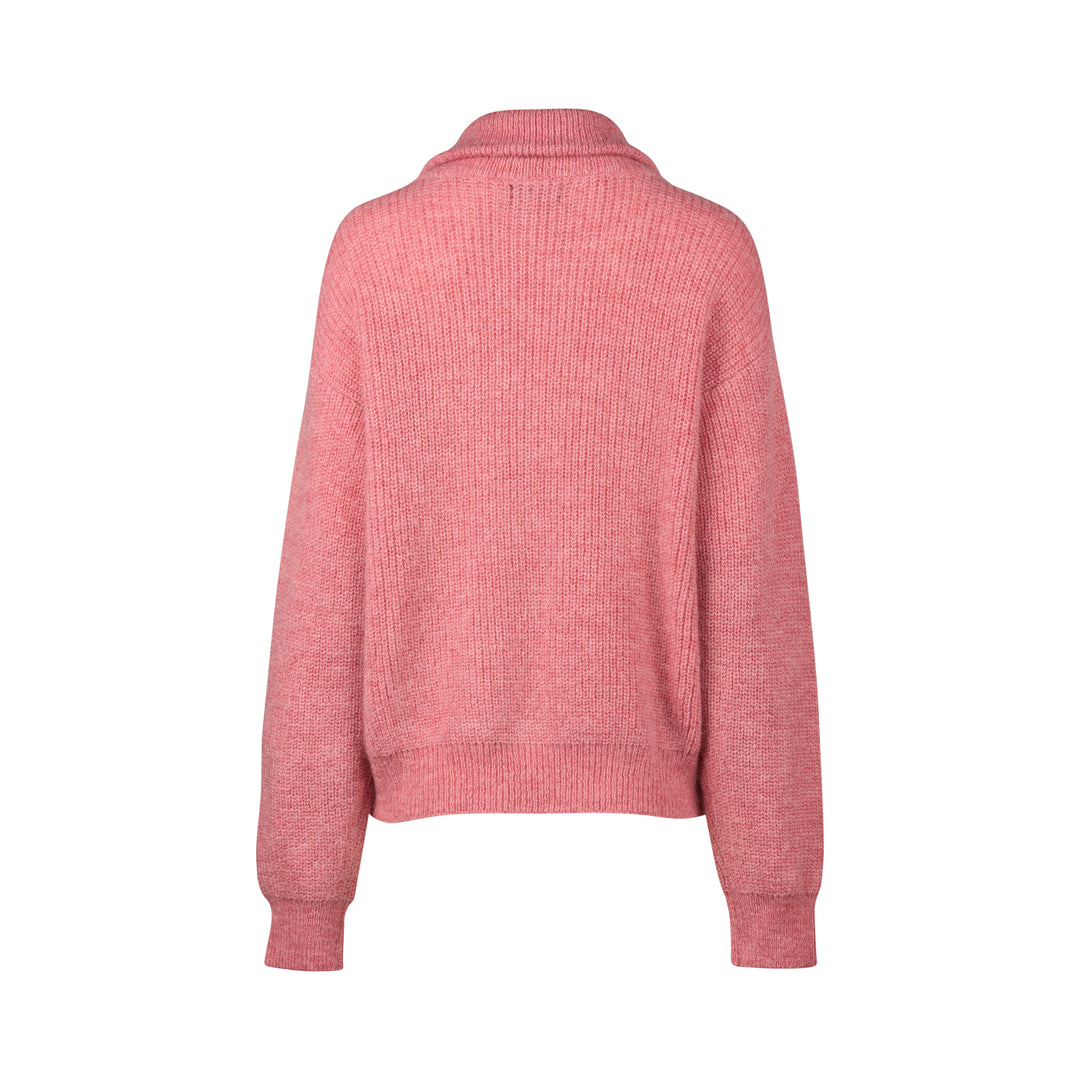 Vassalli Relaxed Fit Half Zip Sweater with Collar