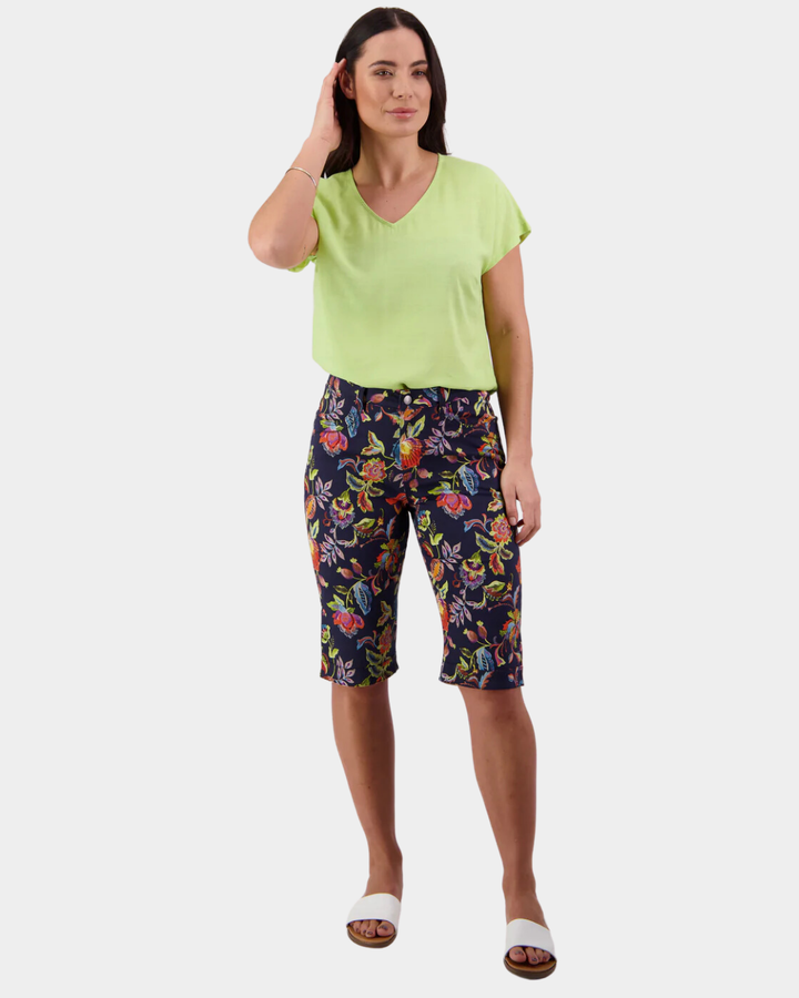 Vassalli Printed Lightweight Straight Leg Short