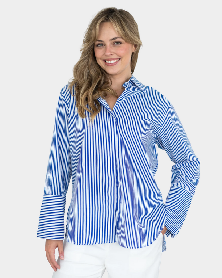 Fria Cotton Pinstripe  Shirt