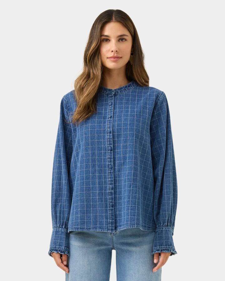 Isle of Mine Sloane Denim Frill Shirt