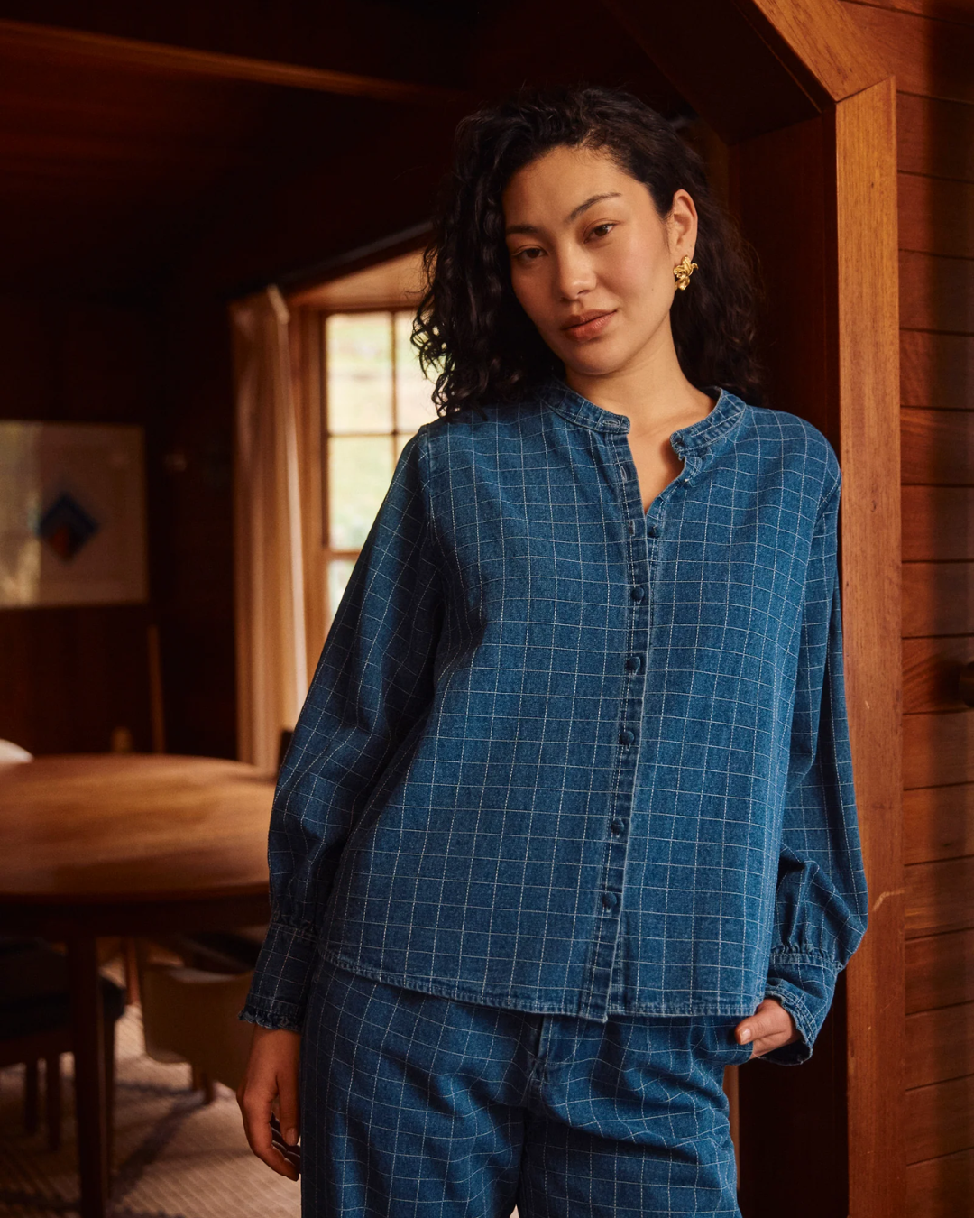 Isle of Mine Sloane Denim Frill Shirt