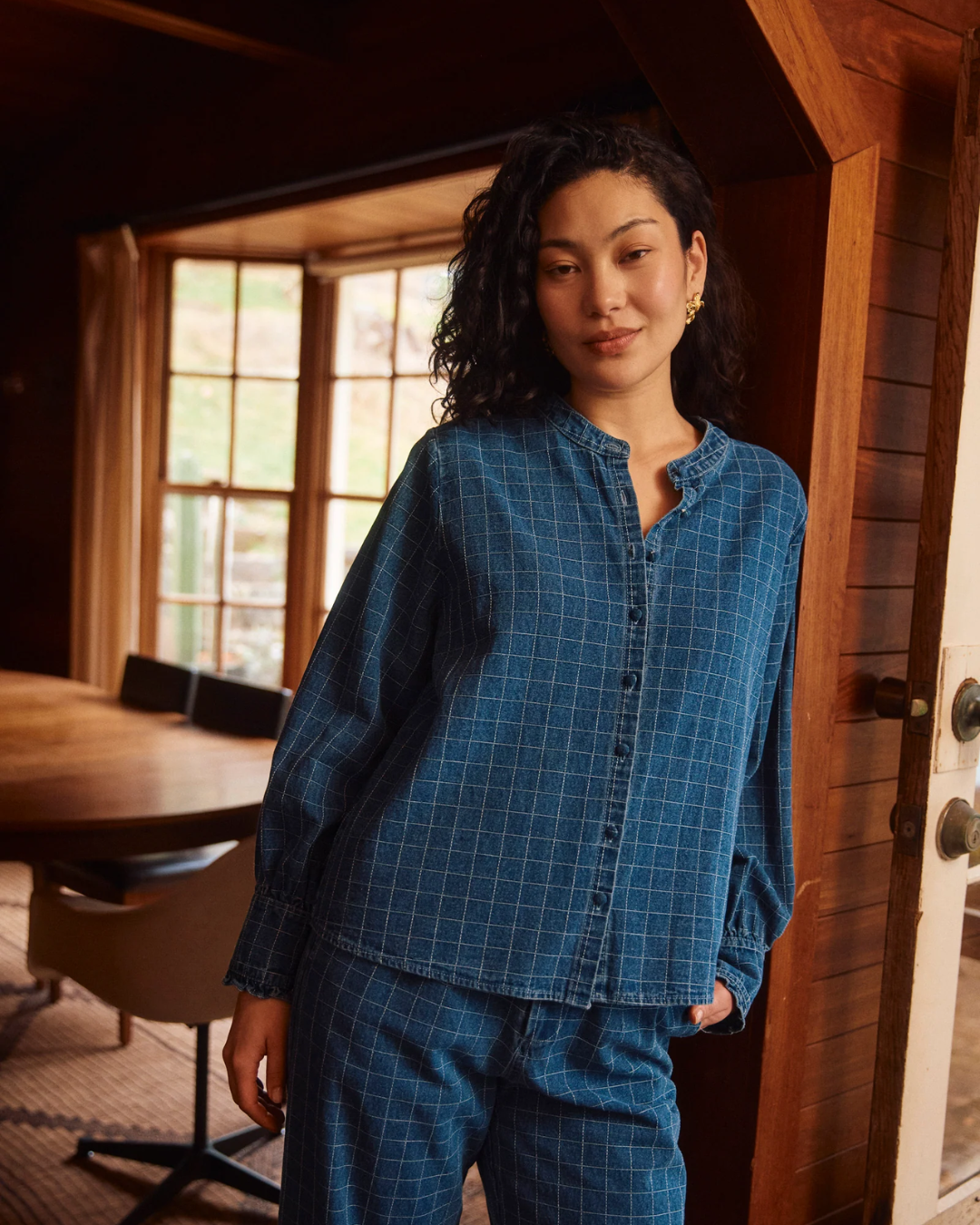 Isle of Mine Sloane Denim Frill Shirt