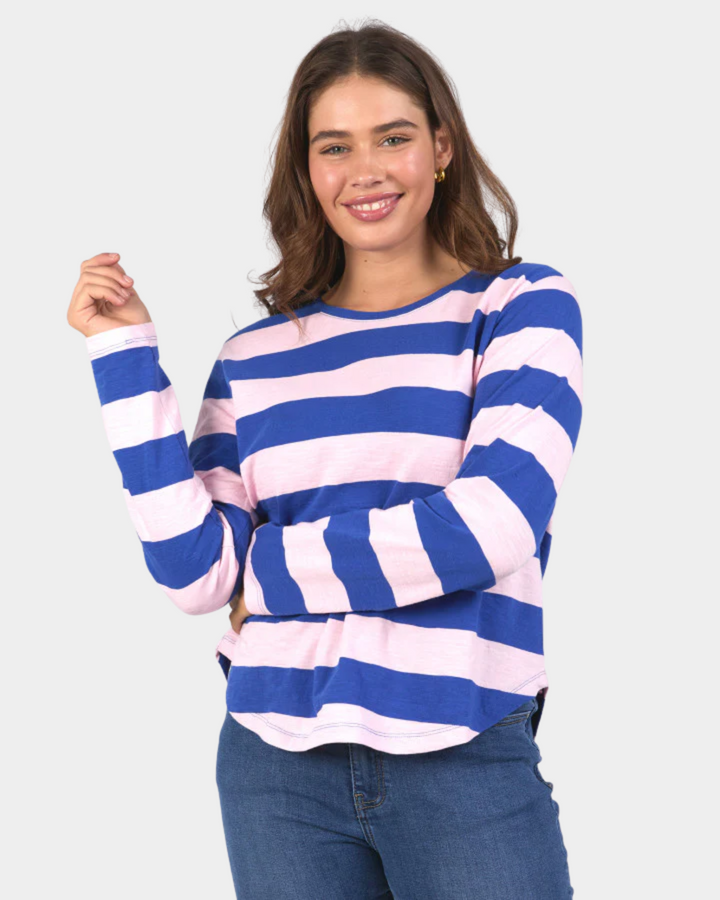 Elm Spritz Stripe Long Sleeve Tee