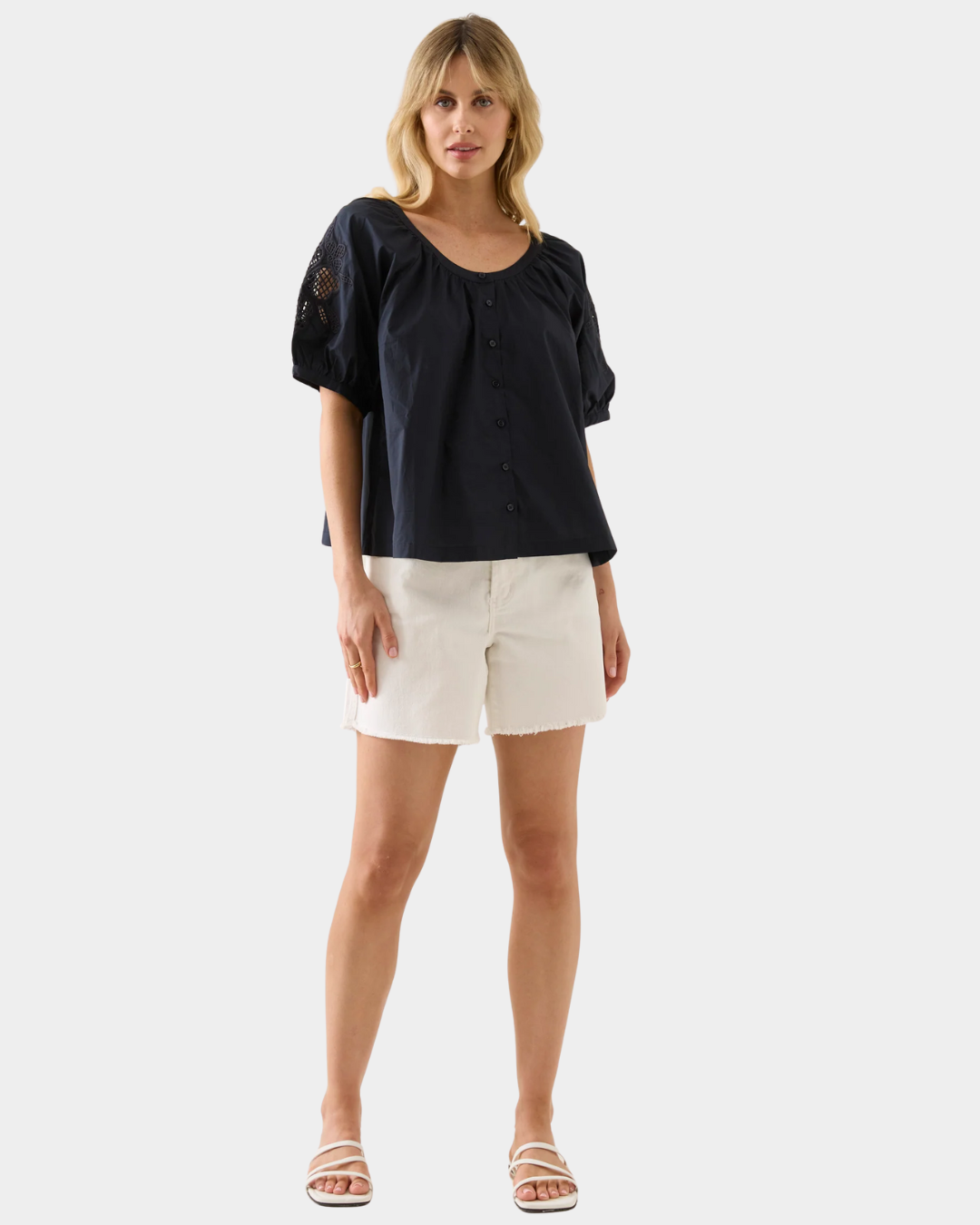 Isle of Mine Nilsa Button Top