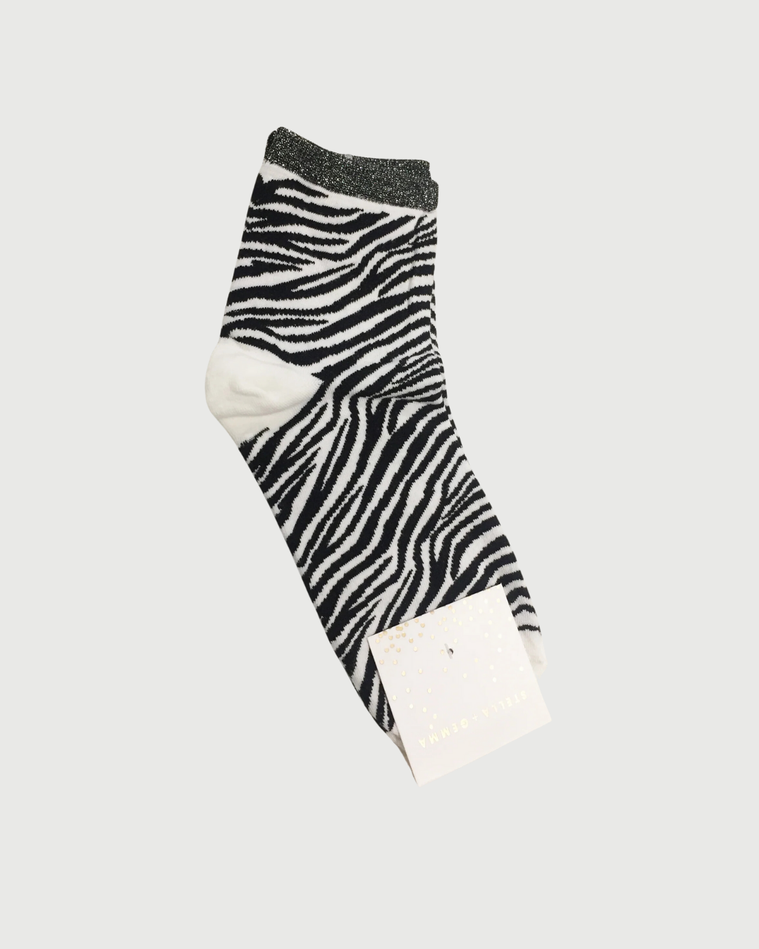 Stella & Gemma White Zebra Socks