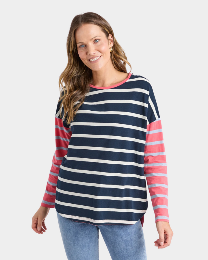 Elm Marta Stripe Long Sleeve Tee