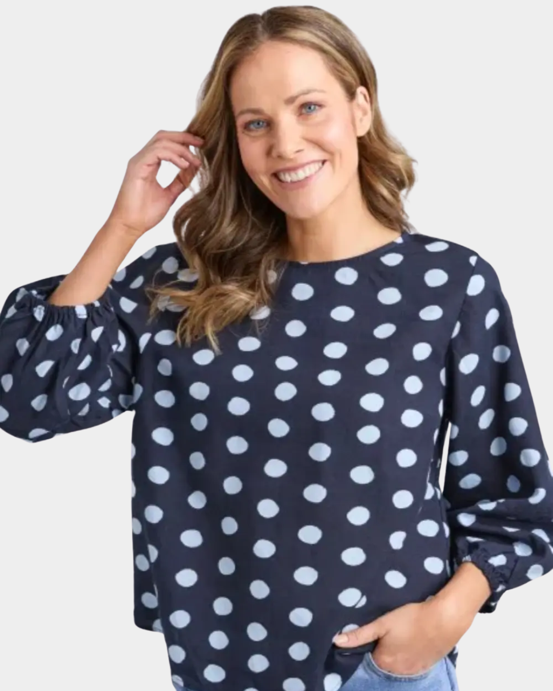 Elm Dotty Top