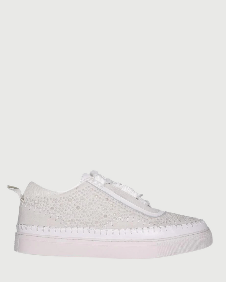 Minx Stitched Banded Petite Pearl Sneaker