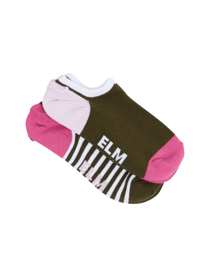 Elm 2 pack No Show Socks