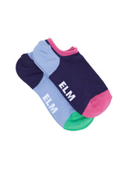 Elm 2 pack No Show Socks