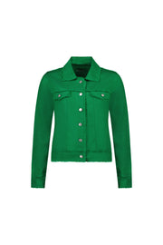 Vassalli Linen Jacket with Frayed Seams
