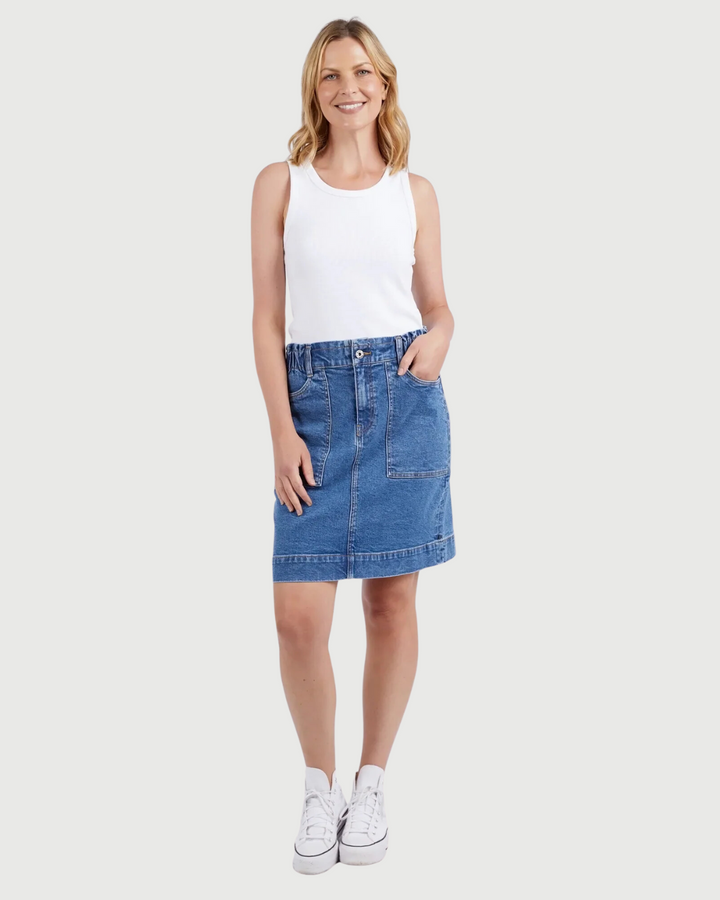 Elm Atlas Denim Skirt