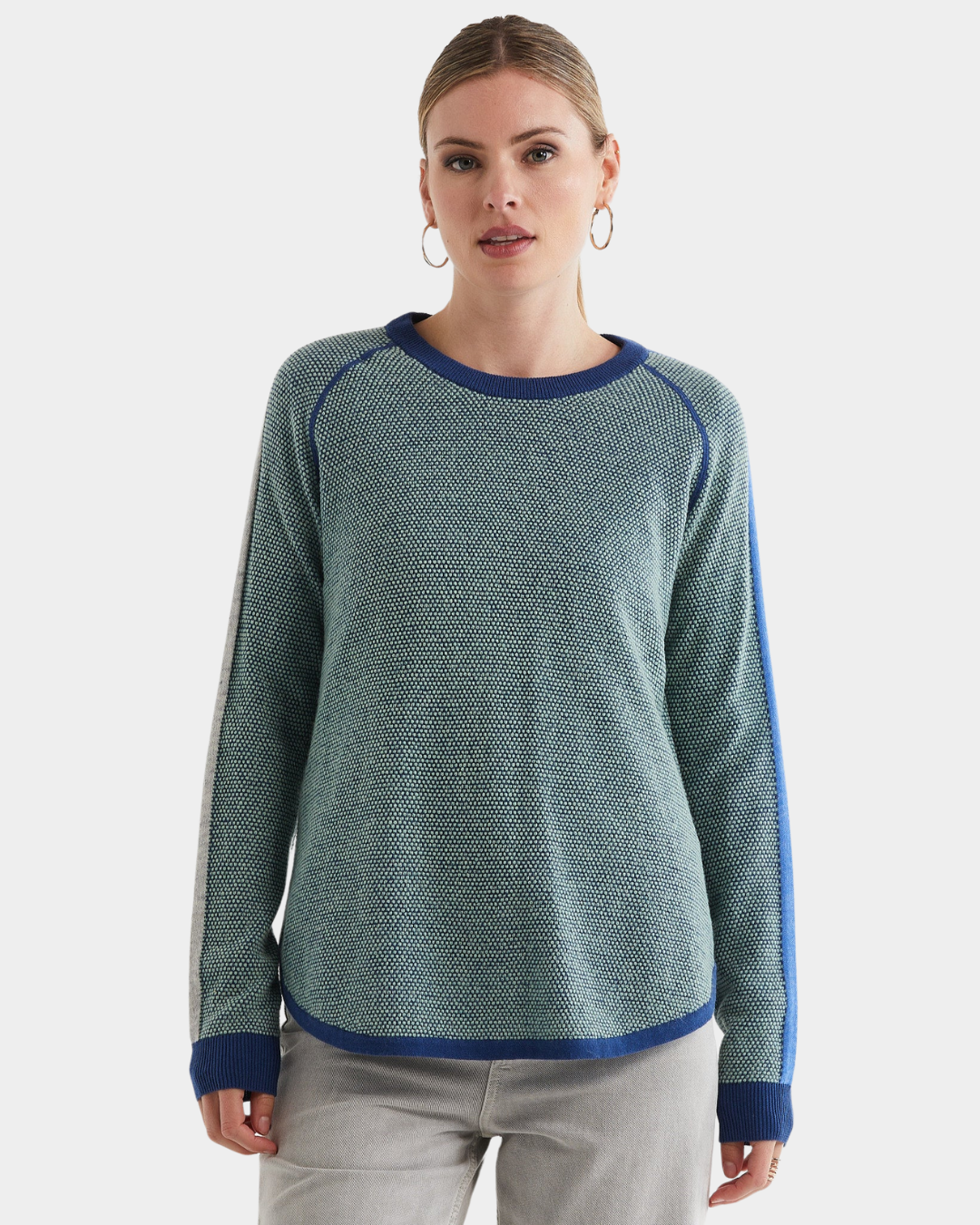 ld + co Waffle Crew Sweater