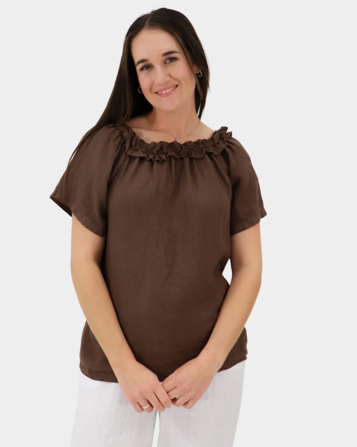 Aida Rose Italia Sweet Ruffle Blouse