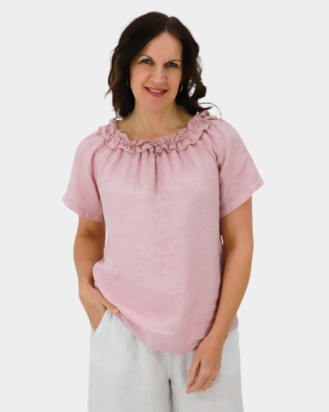 Aida Rose Italia Sweet Ruffle Blouse