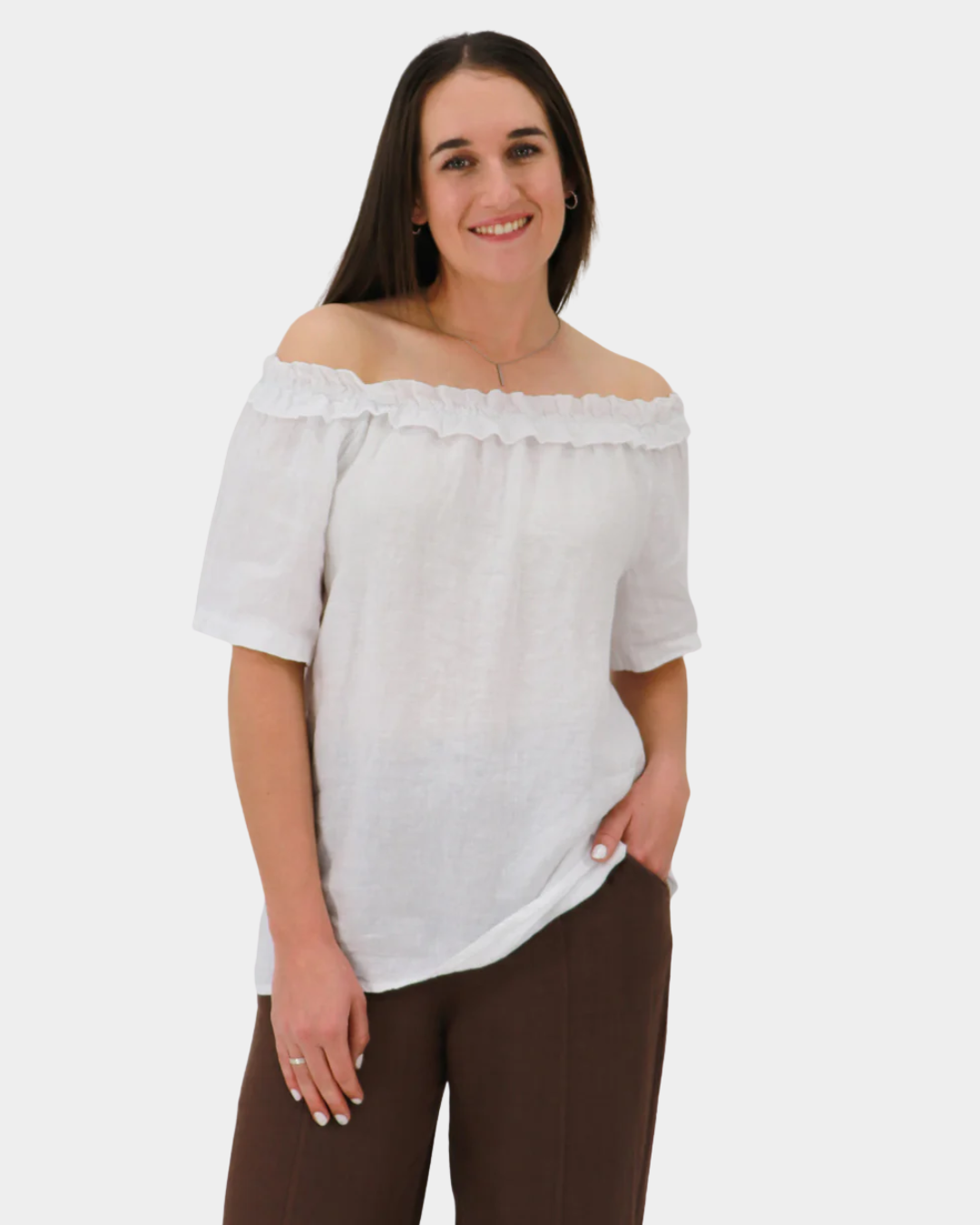 Aida Rose Italia Sweet Ruffle Blouse