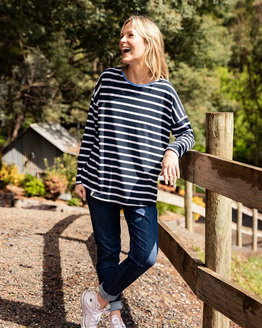 Elm Tully Stripe Long Sleeve Tee