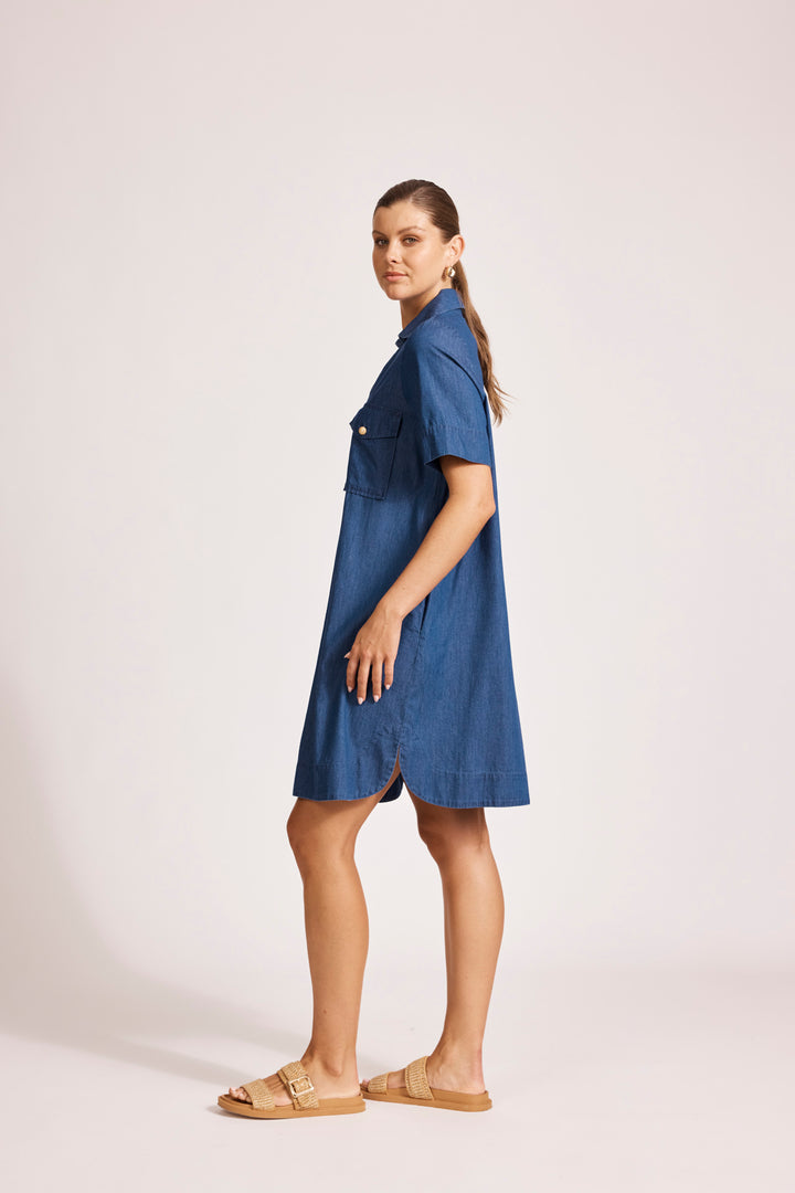 eb + ive Melenia Denim Shirt Dress