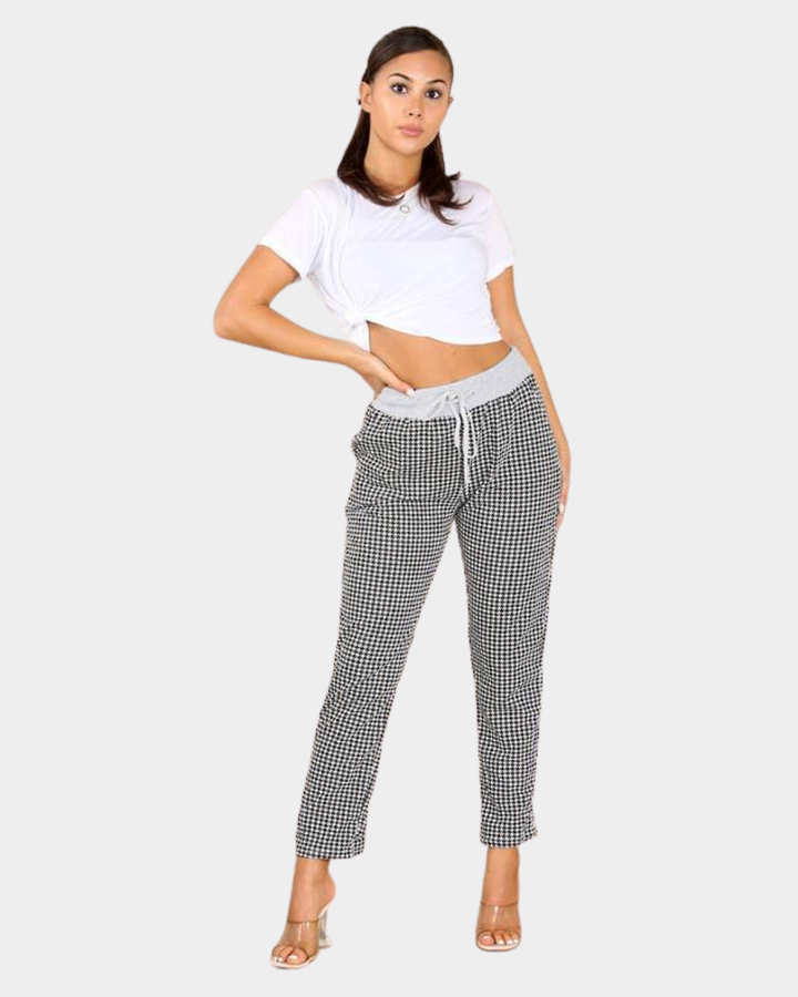 Beau Denver Joggers Hounds Tooth