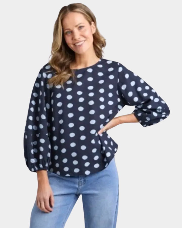 Elm Dotty Top