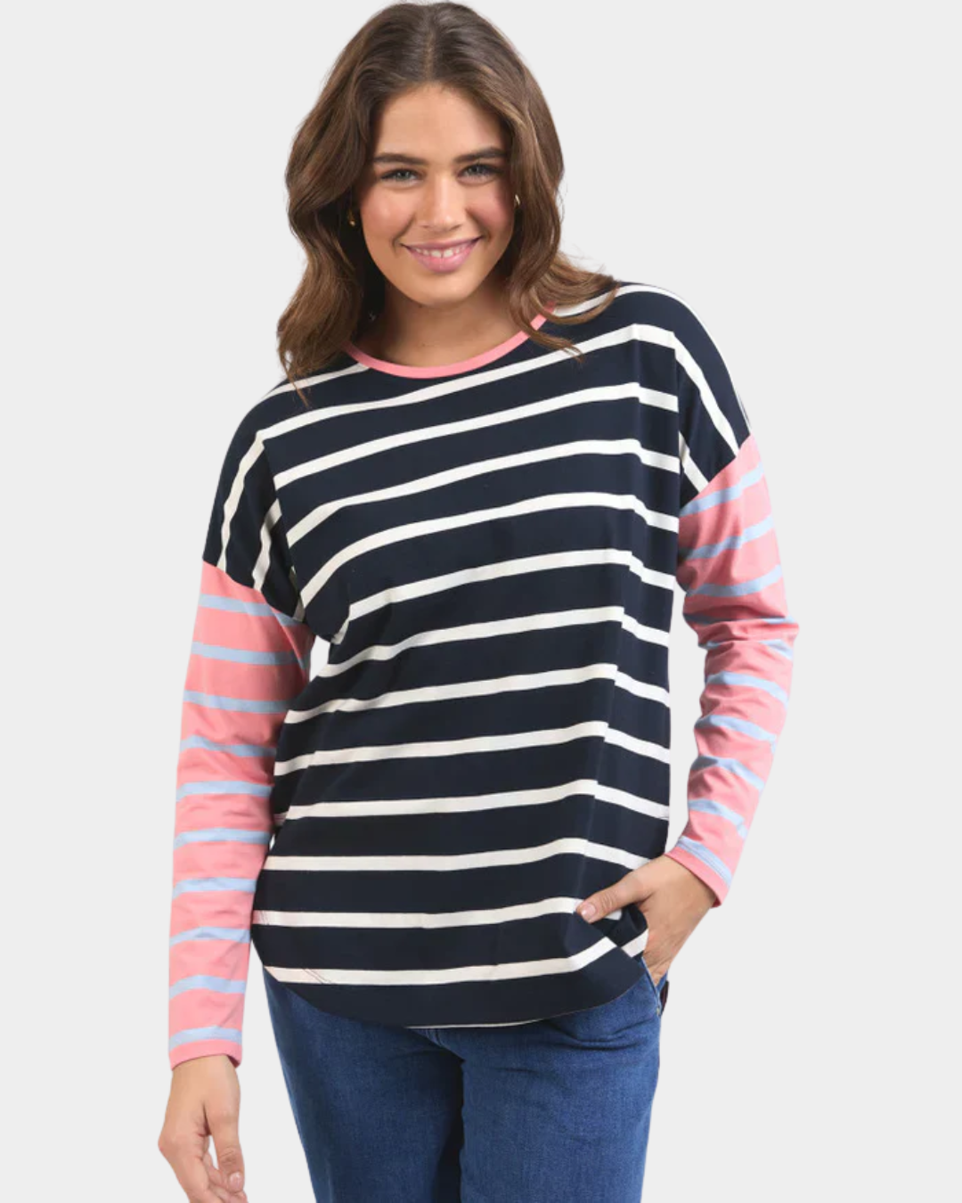 Elm Marta Stripe Long Sleeve Tee