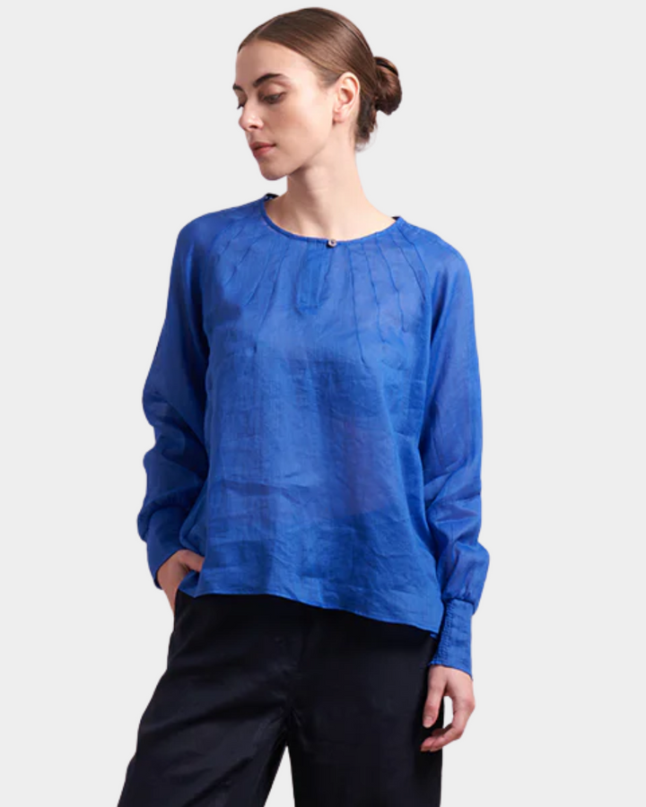 Neris Pin Tuck Blouse