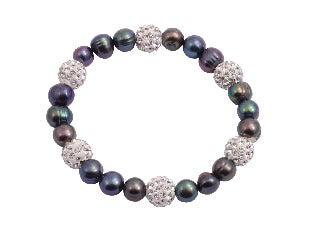 Kiwicraft Freshwater Pearl Diamente Bracelet