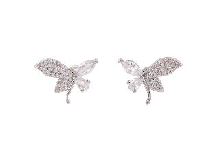Kiwicraft Dragonfly rhodium studs