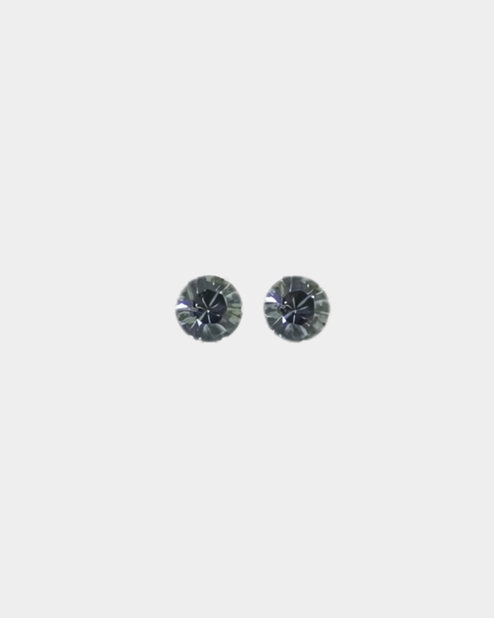 Lucy & Zoe Swarovski Crystal Stud Grey