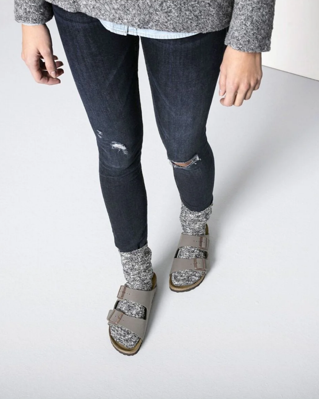 Birkenstock Arizona Birkibuc Stone