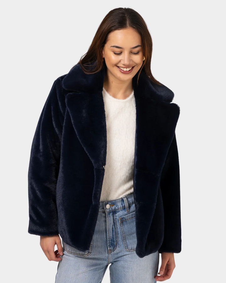 Stella + Gemma Britta Fur Jacket