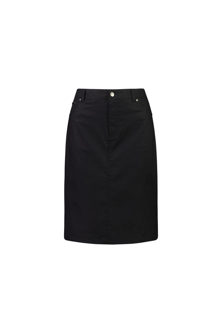 Vassalli Poplin Skirt with Centre Back Vent