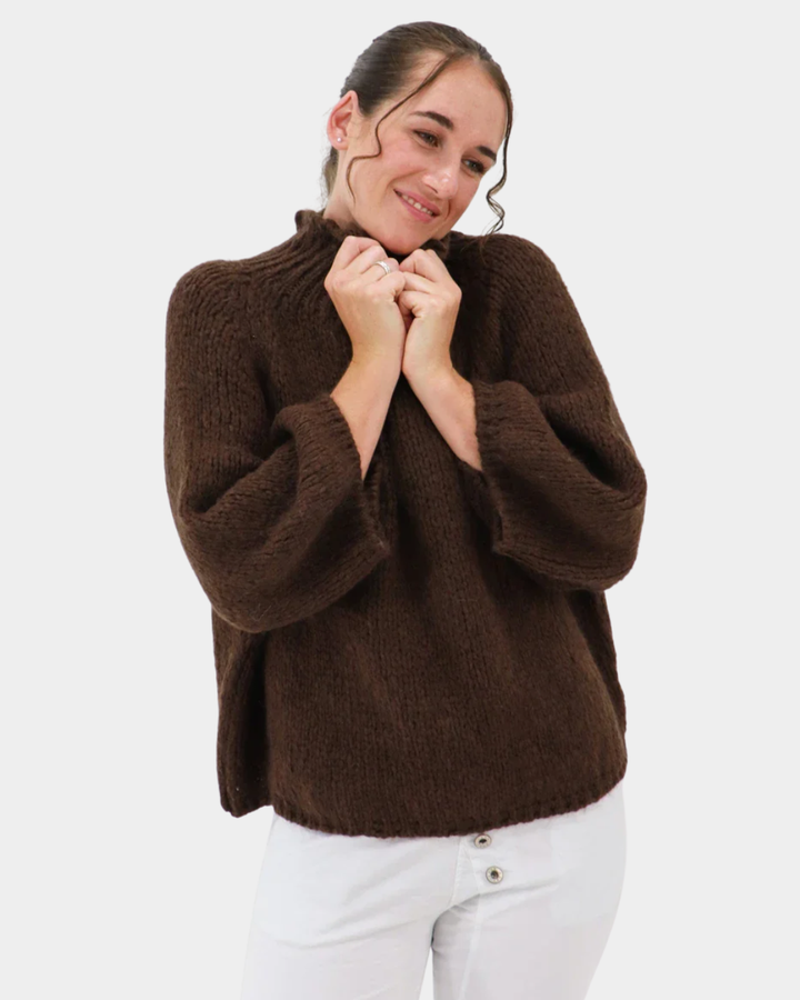 Aida Rose Soraya Boxy Boucle Sweater