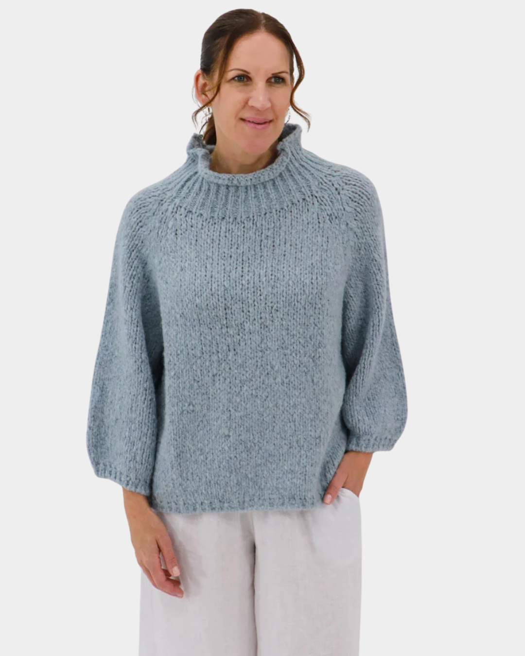 Aida Rose Soraya Boxy Boucle Sweater