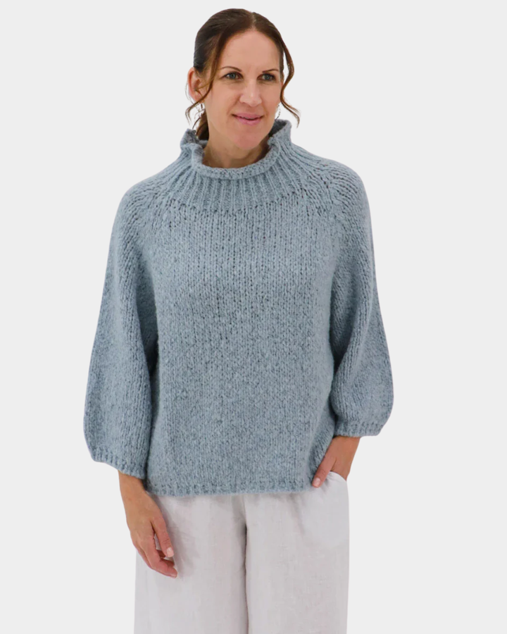 Aida Rose Soraya Boxy Boucle Sweater