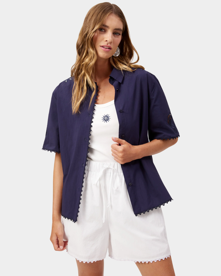 Haven Larissa Broderie Shirt