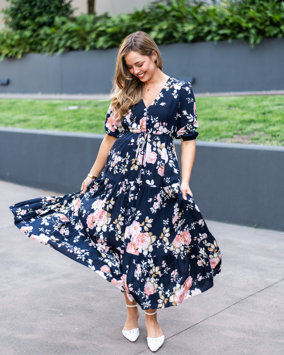 Silver Wishes Selma Maxi Dress