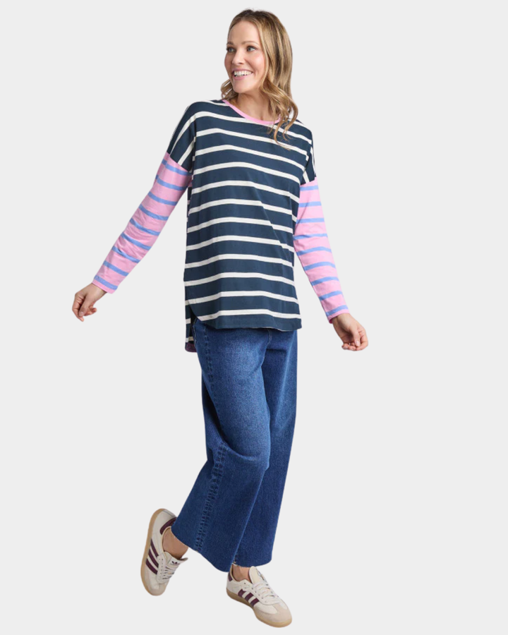 Elm Marta Long Sleeve Stripe Tee