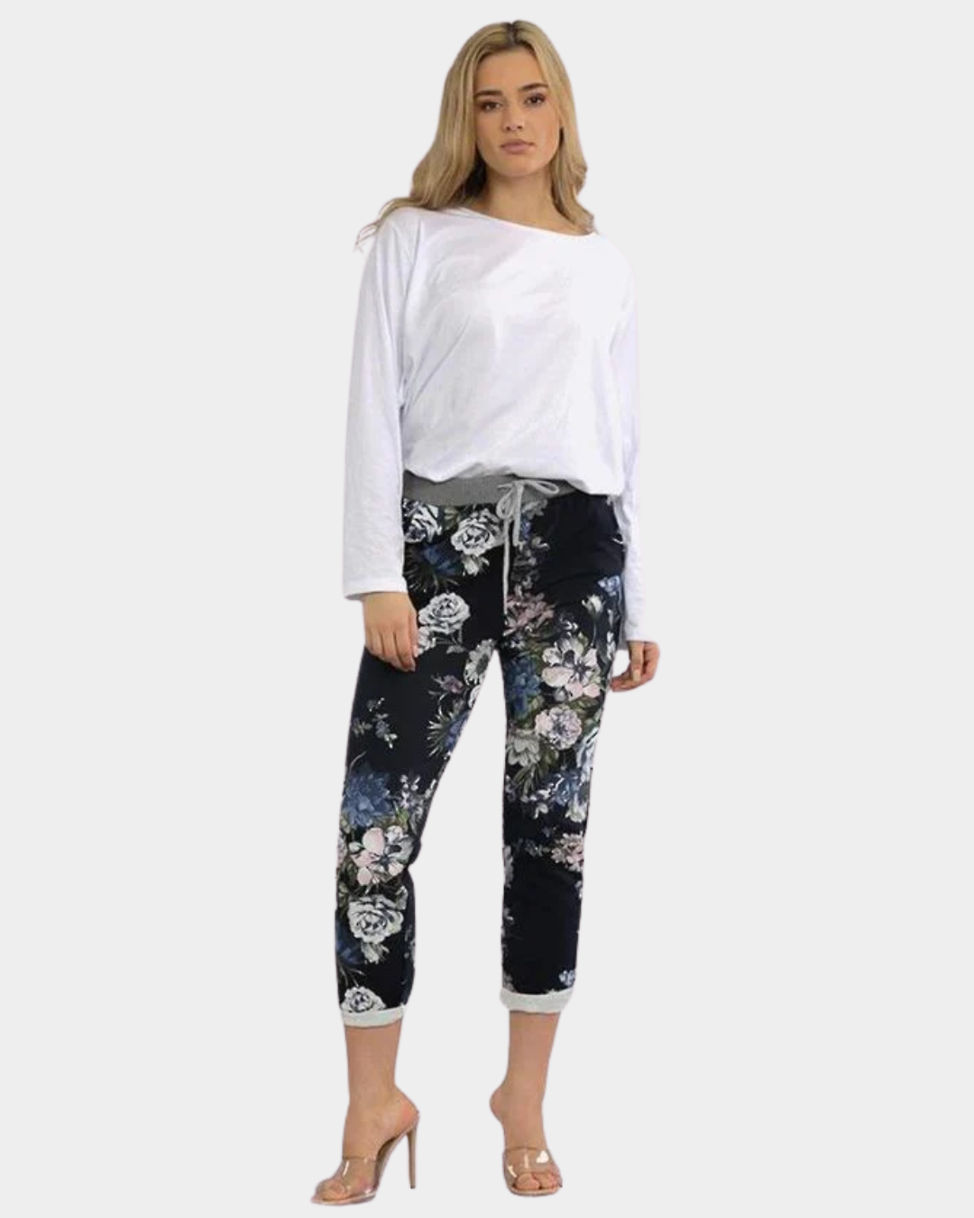 Beau Denver Floral Navy Joggers